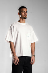 White Printed Boxy Fit T.shirt
