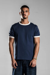 Navy Ringer T.shirt