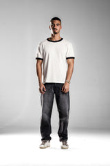 White×Black Ringer T.shirt
