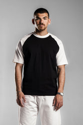 Black×White Raglan T.shirt
