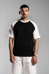 Black×White Raglan T.shirt