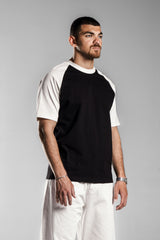Black×White Raglan T.shirt