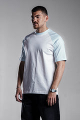 White×Baby Blue Raglan T.shirt