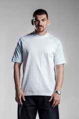 White×Baby Blue Raglan T.shirt