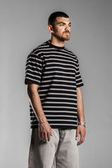 Black×White STRIPED T-SHIRT