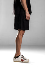 Black LINEN SHORTS