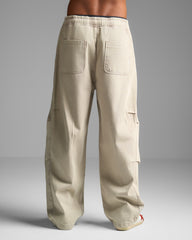 Washed Sand Loose Fit Jeans