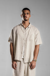 Beige LINEN SHIRT