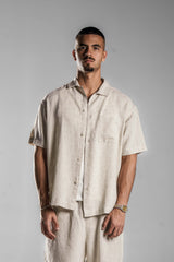 Beige LINEN SHIRT