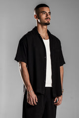 Black LINEN SHIRT