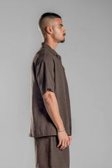 Brown LINEN SHIRT