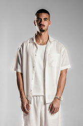White LINEN SHIRT