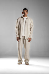 Beige LINEN SHIRT