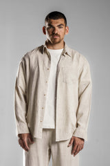 Beige LINEN SHIRT