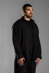 Black LINEN SHIRT