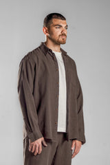 Brown LINEN SHIRT