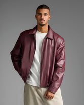 Burgundy Leather Jacket