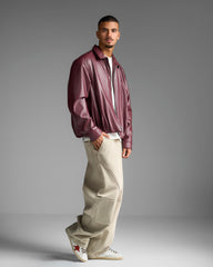 Burgundy Leather Jacket