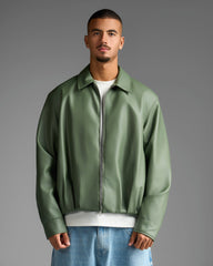 Green Leather Jacket