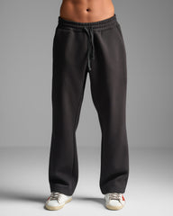 Black Straight Fit Sweatpants