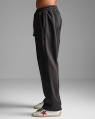 Black Straight Fit Sweatpants