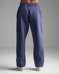Navy Blue Straight Fit Sweatpants