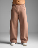 Brown Loose Fit Sweatpants
