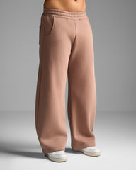 Brown Loose Fit Sweatpants