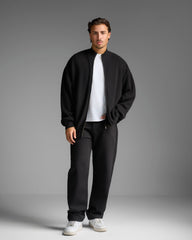 Pure Black Straight Fit Jeans