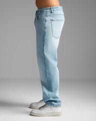 Sky Blue Straight Fit Jeans