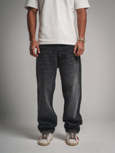 Washed Grey Straight Fit Jeans