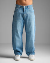 Mid Blue Baggy Fit Jeans