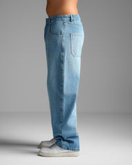 Mid Blue Baggy Fit Jeans