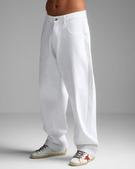 White Baggy Fit Jeans