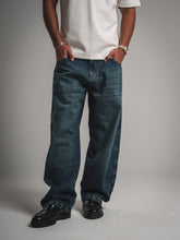 Greenish Blue Baggy Fit Jeans