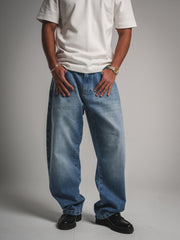 Mid Blue Baggy Fit Jeans