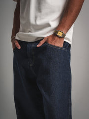 Raw Denim Baggy Fit Jeans