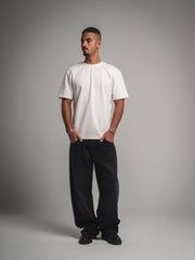 Washed Black Baggy Fit Jeans