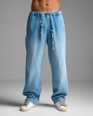 Mid Blue Loose Fit Jeans