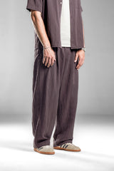 Burgundy Flowing Loose Pants