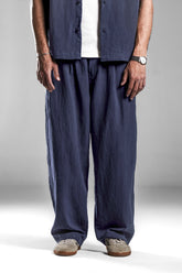 Navy Blue Flowing Loose Pants