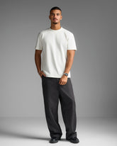 Black Pinstriped Trousers