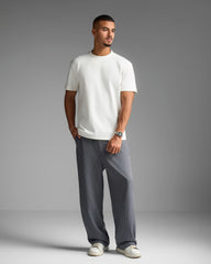 Grey Pinstriped Trousers