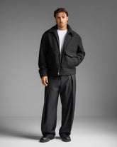 Black Pleated Trousers