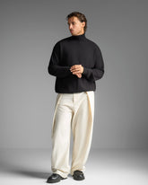 Off White Pleated Trousers