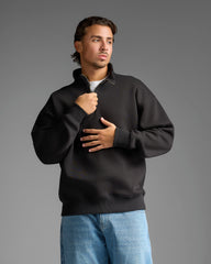 Black Half Zip Sweatshirt