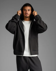 Black Zip Up Sweatshirt