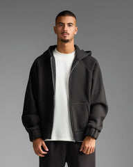 Black Zip Up Sweatshirt