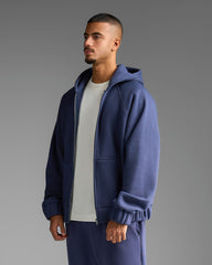Navy Blue Zip Up Sweatshirt