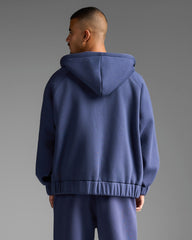 Navy Blue Zip Up Sweatshirt